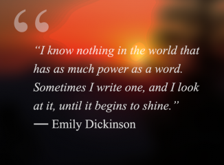 Online Marketing Strategy reminded us of this quote by Emily Dickinson